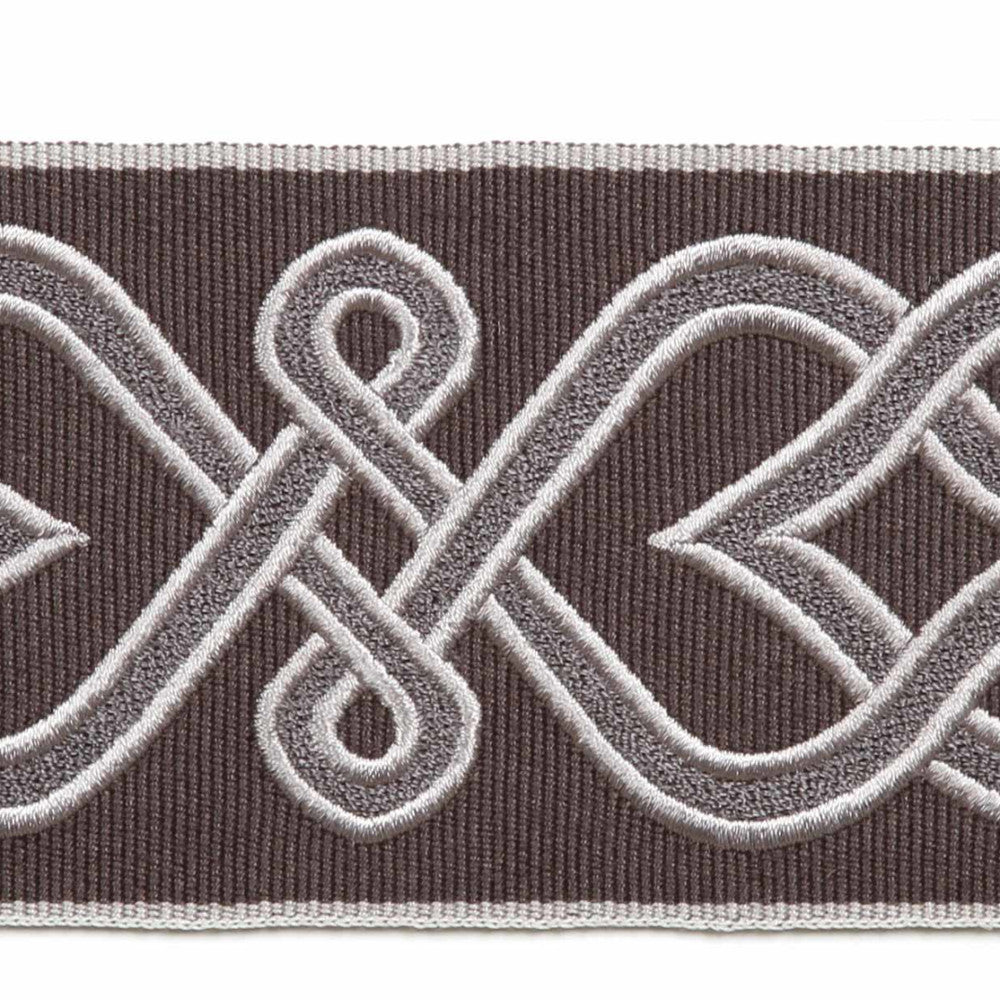 Ovada Silver by Europatex Fabric Tapes Galore 100% Polyester 3.875" 2.65 inches - Fabric Carolina -