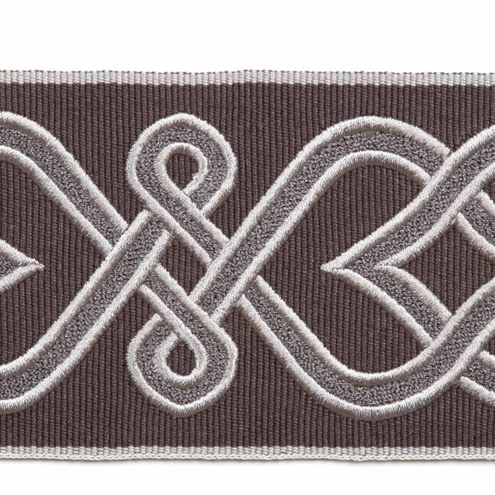 Ovada Silver by Europatex Fabric Tapes Galore 100% Polyester 3.875" 2.65 inches - Fabric Carolina -