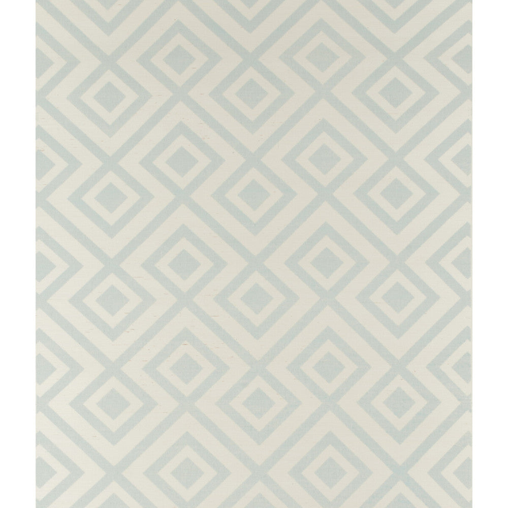 Fiorentina Aqua/Ivory by Lee Jofa Wallcovering - SISAL - 85%;COTTON - 15% China - Horizontal: 30 and Vertical: 30.5 30 - Fabric Carolina -