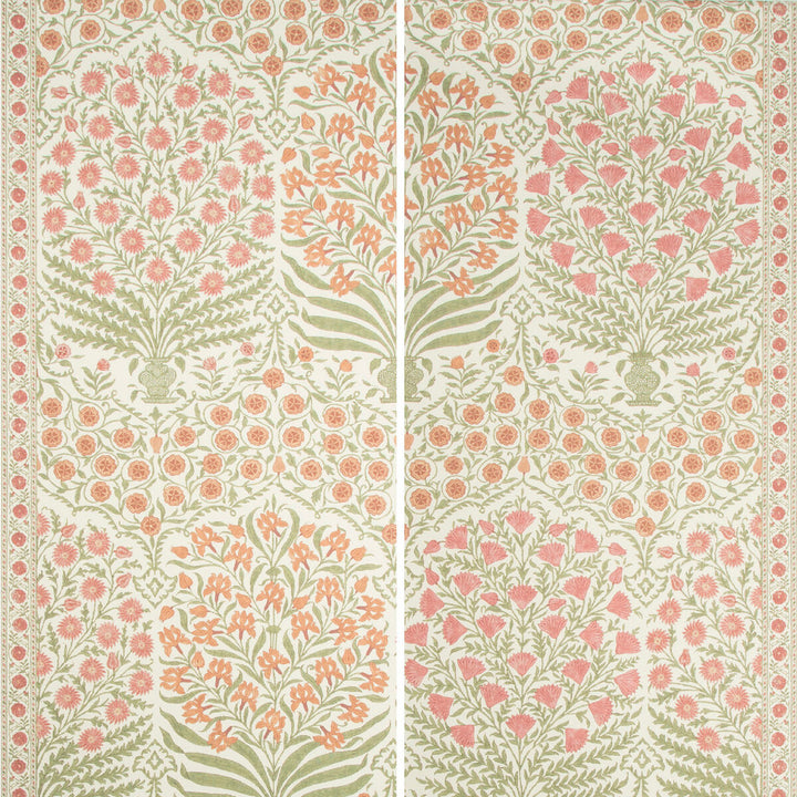 Sameera Paper Spice/Berry by Lee Jofa Wallcovering OSCAR DE LA RENTA WALLPAPER CELLULOSE - 75%;POLYESTER - 25% United States - Horizontal: 54 and Vertical: 62 54 - Fabric Carolina -