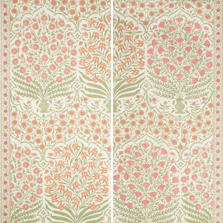Sameera Paper Spice/Berry by Lee Jofa Designer Wallcovering OSCAR DE LA RENTA WALLPAPER CELLULOSE - 75%;POLYESTER - 25% United States - Horizontal: 54 and Vertical: 62 54 - Swanky Fabrics -