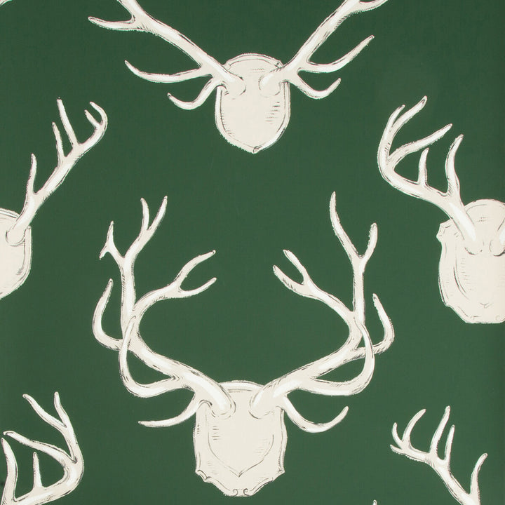 Antlers Paper Hunter by Lee Jofa Wallcovering LODGE II WALLPAPER PAPER - 100% United States Horizontal: 27 and Vertical: 32.25 27 - Fabric Carolina -