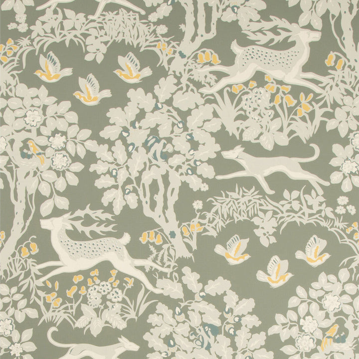 Mille Fleur Wp Silver by Lee Jofa Designer Wallcovering LODGE II WALLPAPER PAPER - 100% United States Horizontal: 24 and Vertical: 24 24 - Swanky Fabrics -