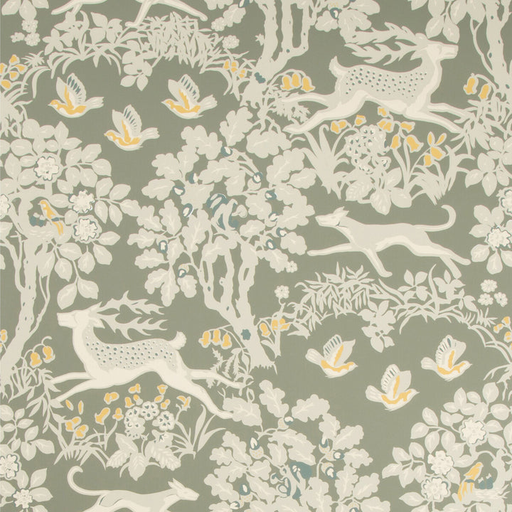 Mille Fleur Wp Silver by Lee Jofa Wallcovering LODGE II WALLPAPER PAPER - 100% United States - Horizontal: 24 and Vertical: 24 24 - Fabric Carolina -