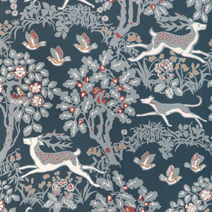Mille Fleur Wp Denim P2017104.519.0 by Lee Jofa Wallcovering