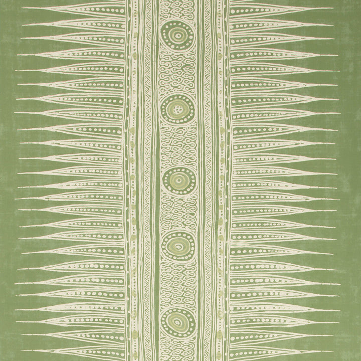Indian Zag Paper Leaf by Lee Jofa Designer Wallcovering SUZANNE RHEINSTEIN III PAPER - 100% United States - Horizontal: 27 and Vertical: 26.875 27 - Swanky Fabrics -
