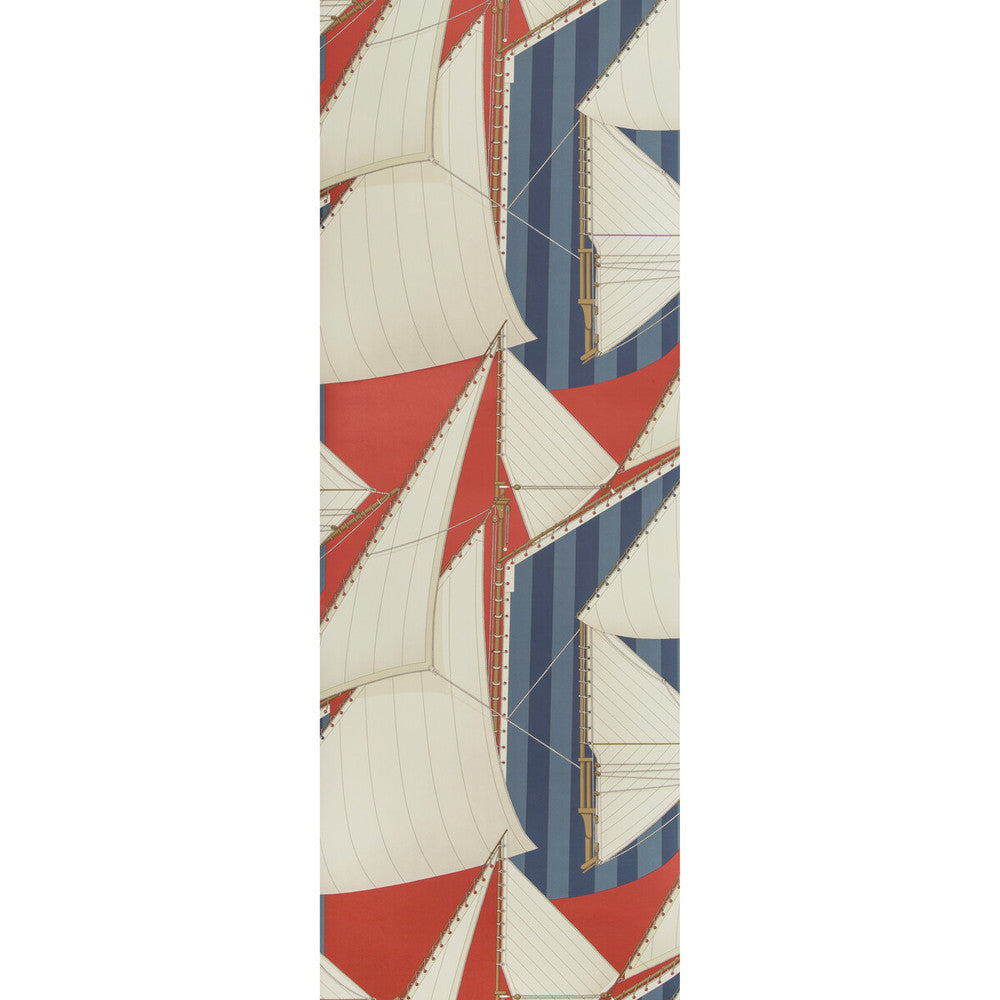 St Tropez Wp Red/Blue by Lee Jofa Wallcovering Lee Jofa Wallcovering St Tropez Wp Red/BlueWallcovering SUZANNE KASLER THE RIVIERA COLLECTION CELLULOSE - 60%;POLYESTER - 24%;MINERAL FILLERS - 12%;BINDER - 4% Italy </p><p>Repeat: H: 26.77, V: 37.8 26.77 - Fabric Carolina -