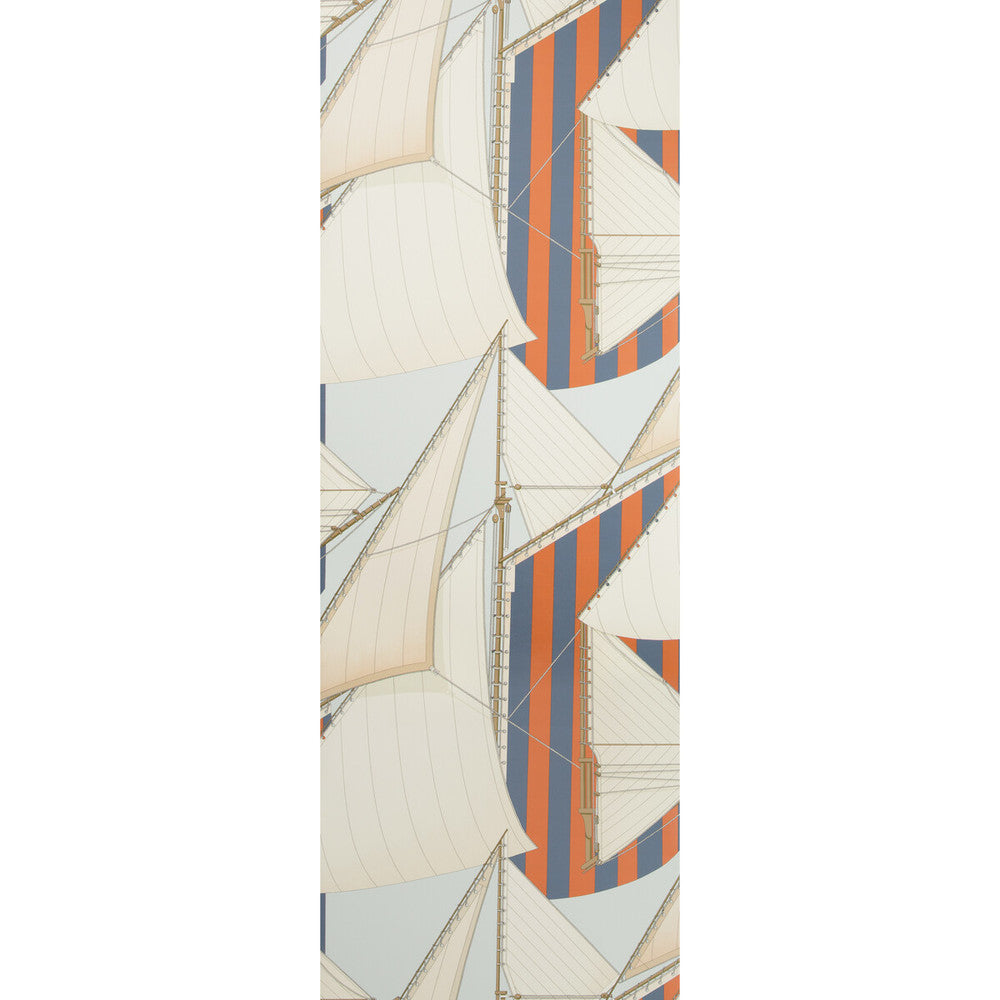 St Tropez Wp Slate/Spice by Lee Jofa Wallcovering SUZANNE KASLER THE RIVIERA COLLECTION CELLULOSE - 60%;POLYESTER - 24%;MINERAL FILLERS - 12%;BINDER - 4% Italy - Horizontal: 26.77 and Vertical: 37.8 26.77 - Fabric Carolina -