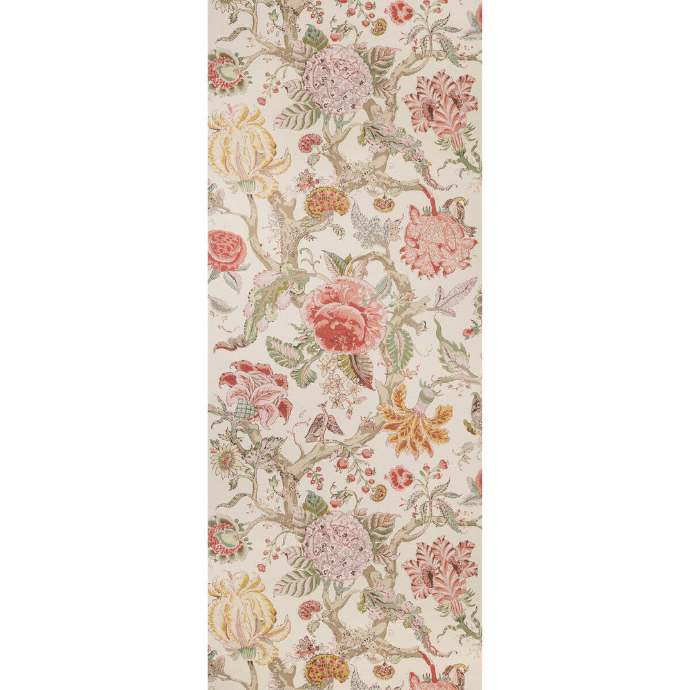 Adlington Paper Rose by Lee Jofa Wallcovering MANOR HOUSE WALLPAPER CELLULOSE - 45%;BINDER - 20%;MINERAL FILLERS - 20%;POLYESTER - 15% United Kingdom Horizontal: 27.5 and Vertical: 47 27.5 - Fabric Carolina -