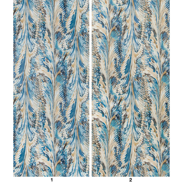 Taplow Paper Navy/Slate by Lee Jofa Wallcovering MANOR HOUSE WALLPAPER PULP - 80%;POLYESTER - 20% Austria Horizontal: 17.9 and Vertical: 31.5 53.7 - Fabric Carolina -