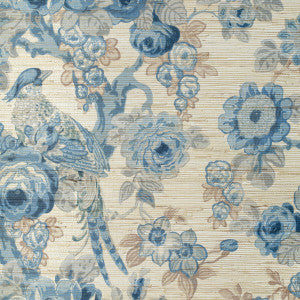 Avondale Paper Blue/Slate by Lee Jofa Wallcovering