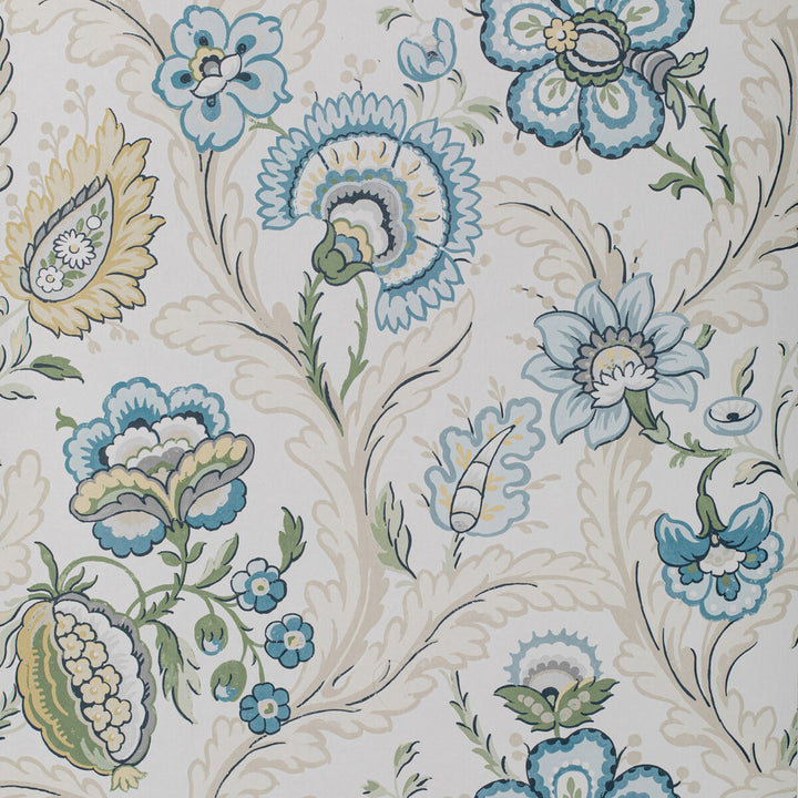Wimberly Paper Blue/Spring by Lee Jofa Wallcovering AVONDALE WALLPAPER WOOD PULP - 45%;BINDER - 20%;MINERAL FILLERS - 20%;POLYESTER - 15% United Kingdom Horizontal: 27.5 and Vertical: 27.2 27.5 - Fabric Carolina -