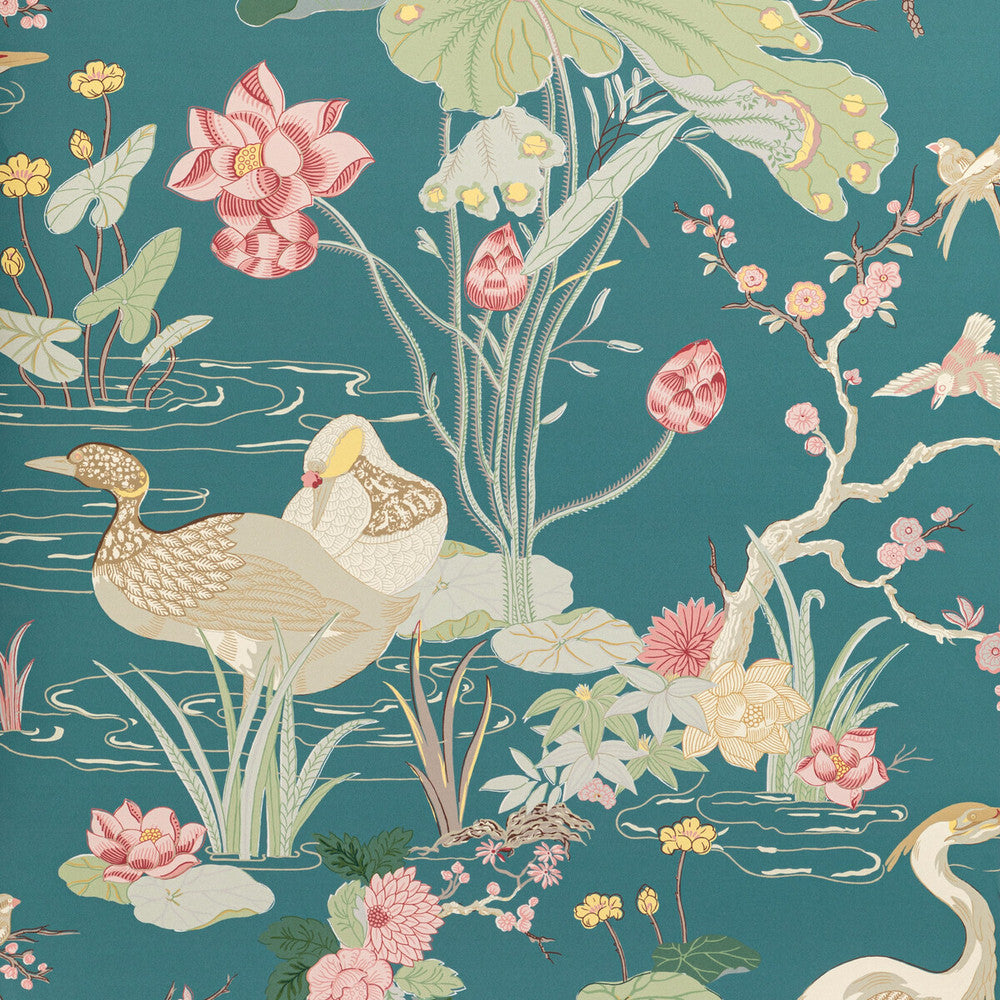 Luzon Paper Lagoon by Lee Jofa Wallcovering Lee Jofa Wallcovering Luzon Paper LagoonWallcovering MINDORO WALLPAPER WOOD PULP - 45%;BINDER - 20%;MINERAL FILLERS - 20%;POLYESTER - 15% United Kingdom </p><p>Repeat: H: 27.5, V: 41.8 27.5 - Fabric Carolina -
