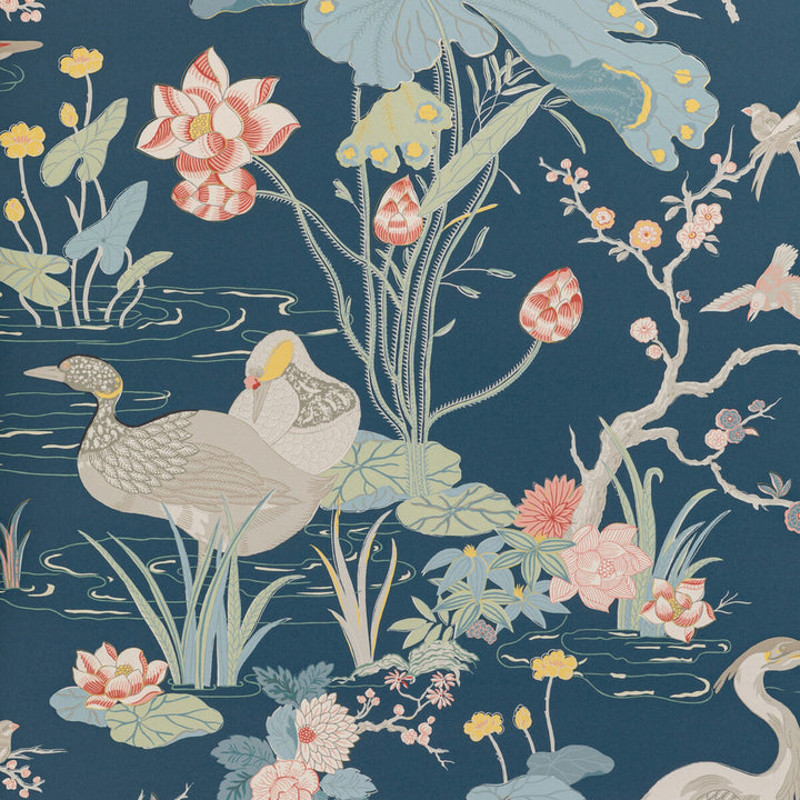 Luzon Paper Sapphire by Lee Jofa Wallcovering MINDORO WALLPAPER WOOD PULP - 45%;BINDER - 20%;MINERAL FILLERS - 20%;POLYESTER - 15% United Kingdom Horizontal: 27.5 and Vertical: 41.8 27.5 - Fabric Carolina -