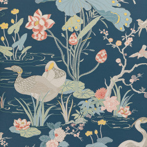 Luzon Paper Sapphire by Lee Jofa Wallcovering
