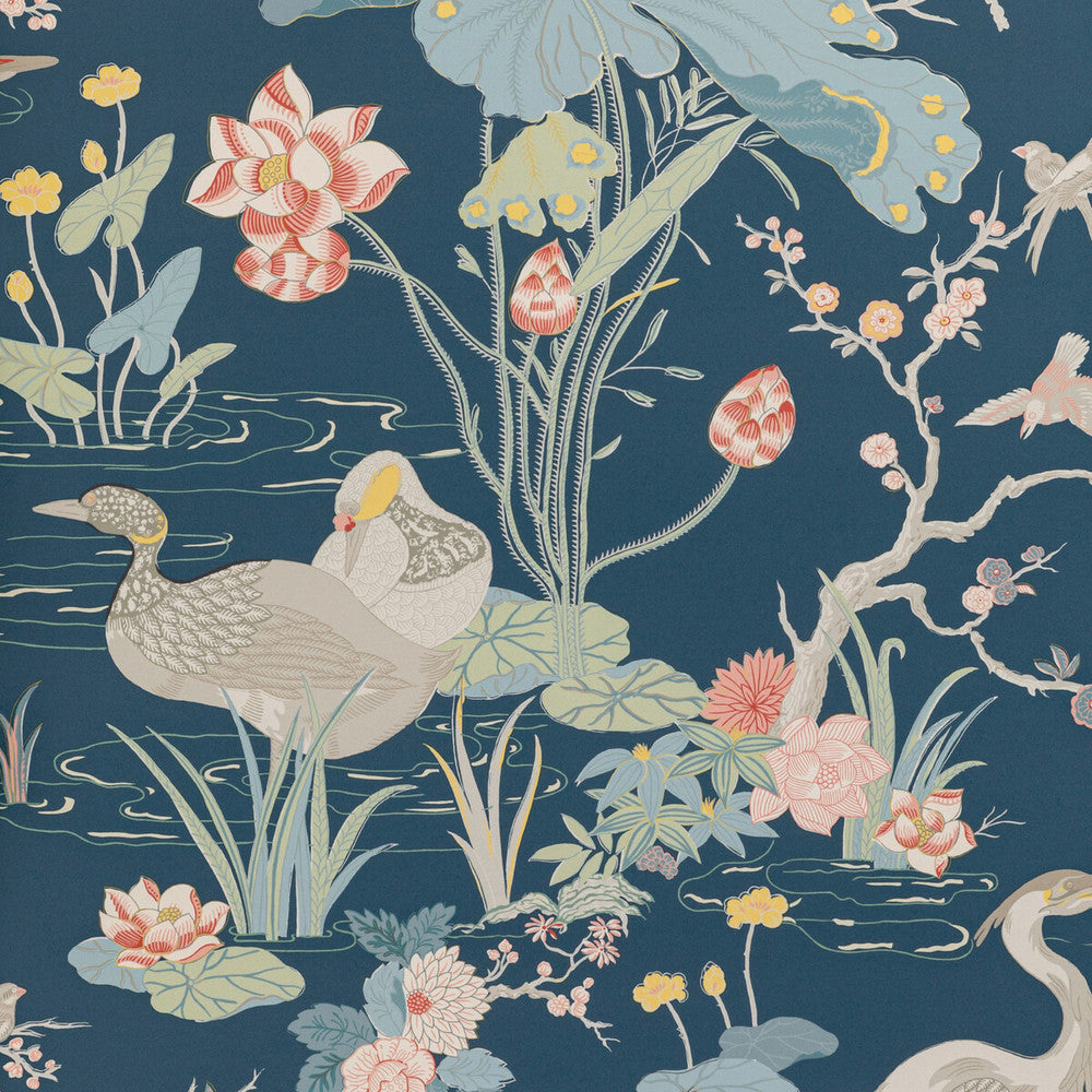 Luzon Paper Sapphire by Lee Jofa Wallcovering MINDORO WALLPAPER WOOD PULP - 45%;BINDER - 20%;MINERAL FILLERS - 20%;POLYESTER - 15% United Kingdom Horizontal: 27.5 and Vertical: 41.8 27.5 - Fabric Carolina -