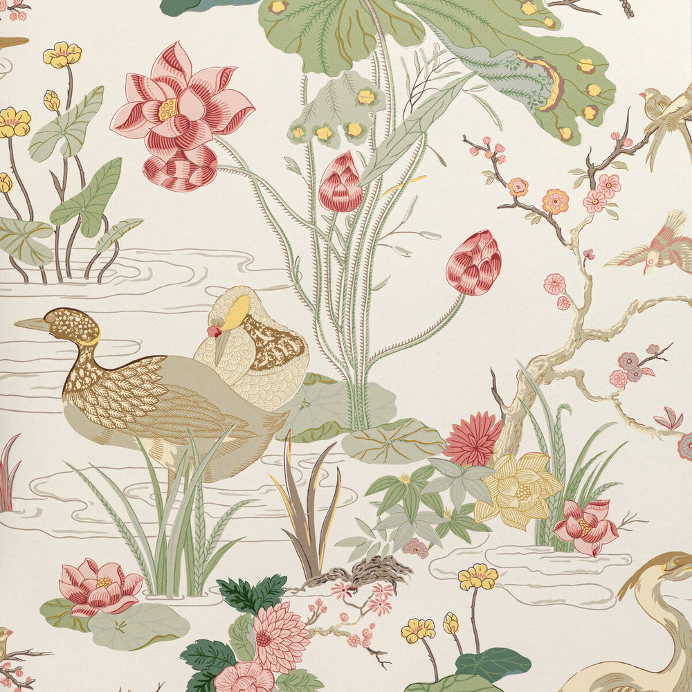 Luzon Paper Spring by Lee Jofa Wallcovering MINDORO WALLPAPER WOOD PULP - 45%;BINDER - 20%;MINERAL FILLERS - 20%;POLYESTER - 15% United Kingdom Horizontal: 27.5 and Vertical: 41.8 27.5 - Fabric Carolina -