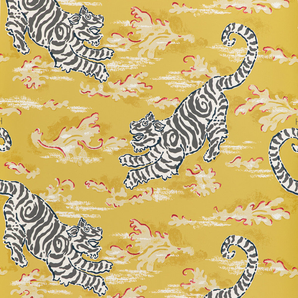 Bongol Paper Citrine by Lee Jofa Wallcovering MINDORO WALLPAPER PAPER - 100% United States Horizontal: 27 and Vertical: 19 27 - Fabric Carolina -