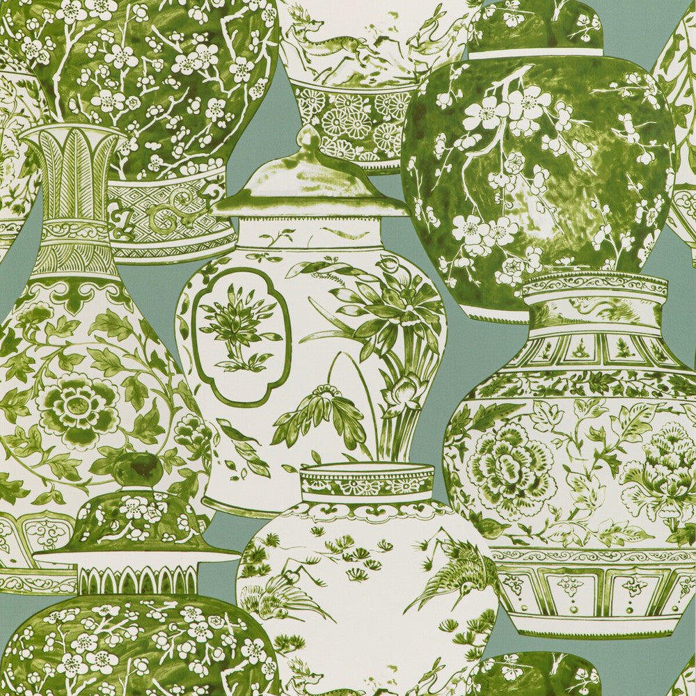 Pandan Paper Mist/Jade by Lee Jofa Wallcovering MINDORO WALLPAPER CELLULOSE - 60%;POLYESTER - 24%;MINERAL FILLERS - 12%;BINDER - 4% Italy Horizontal: 26.77 and Vertical: 25.2 26.77 - Fabric Carolina -