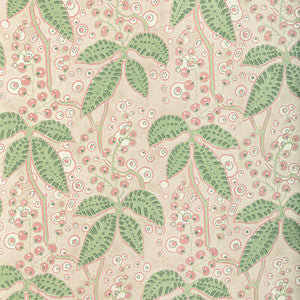 Putnam Paper Green/Rose by Lee Jofa Wallcovering