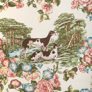 Whippets Paper Ivory P2023120.1.0 by Lee Jofa Wallcovering