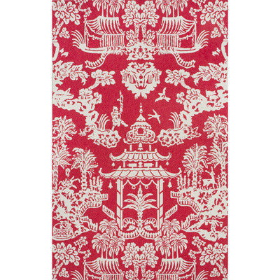 Lhasa Paper Red by Brunschwig & Fils Wallcovering Brunschwig & Fils Wallcovering Lhasa Paper RedWallcovering PAPER - 100% United States </p><p>Repeat: H: 27, V: 36 27 - Fabric Carolina -