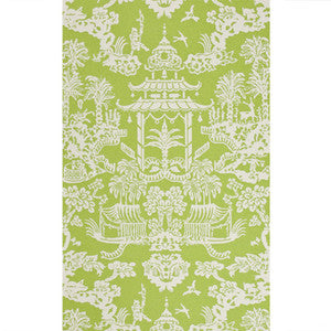 Lhasa Paper Green by Brunschwig & Fils Wallcovering