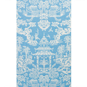 Lhasa Paper Aqua by Brunschwig & Fils Wallcovering