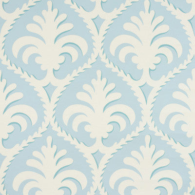 Palmette Aqua by Brunschwig & Fils Wallcovering Brunschwig & Fils Wallcovering Palmette AquaWallcovering PAPER - 100% United States </p><p>Repeat: H: 27.5, V: 19 27.5 - Fabric Carolina -