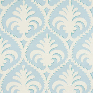 Palmette Aqua by Brunschwig & Fils Wallcovering