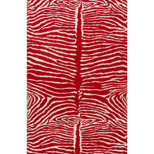 Le Zebre Red by Brunschwig & Fils Wallcovering