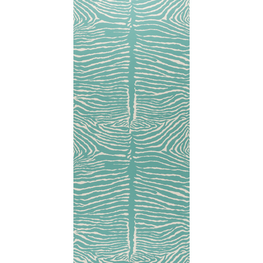Le Zebre Aqua by Brunschwig & Fils Wallcovering Brunschwig & Fils Wallcovering Le Zebre AquaWallcovering VOLUME 56 PAPER - 100% United States </p><p>Repeat: H: 24, V: 27 24 - Fabric Carolina -