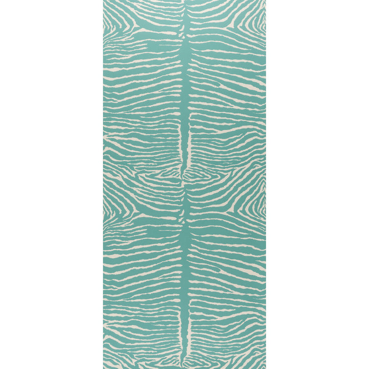 Le Zebre Aqua by Brunschwig & Fils Wallcovering Brunschwig & Fils Wallcovering Le Zebre AquaWallcovering VOLUME 56 PAPER - 100% United States </p><p>Repeat: H: 24, V: 27 24 - Fabric Carolina -