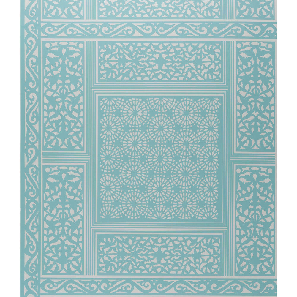 Bombay Aqua by Brunschwig & Fils Wallcovering Brunschwig & Fils Wallcovering Bombay AquaWallcovering VOLUME 56 PAPER - 100% United States </p><p>Repeat: H: 27, V: 28 27 - Fabric Carolina -