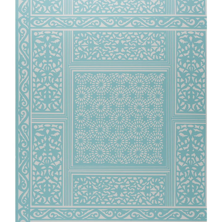 Bombay Aqua by Brunschwig & Fils Wallcovering Brunschwig & Fils Wallcovering Bombay AquaWallcovering VOLUME 56 PAPER - 100% United States </p><p>Repeat: H: 27, V: 28 27 - Fabric Carolina -
