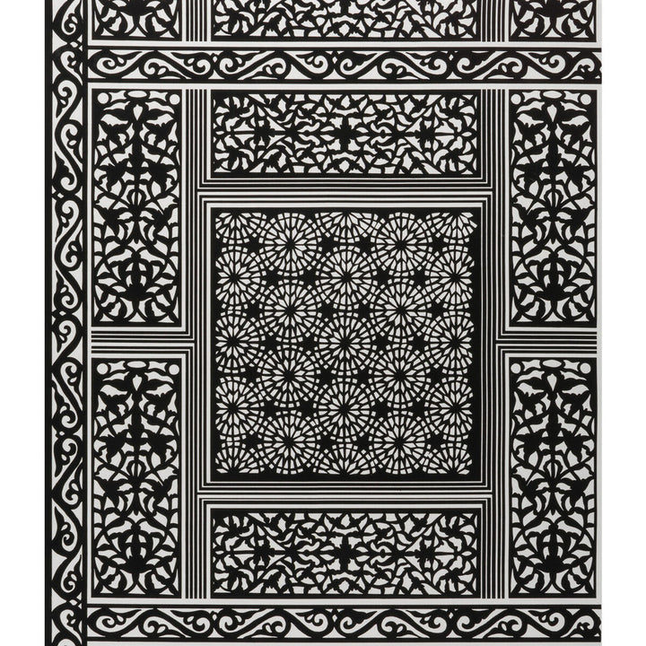 Bombay Ebony by Brunschwig & Fils Wallcovering Brunschwig & Fils Wallcovering Bombay EbonyWallcovering VOLUME 56 PAPER - 100% United States </p><p>Repeat: H: 27, V: 28 27 - Fabric Carolina -