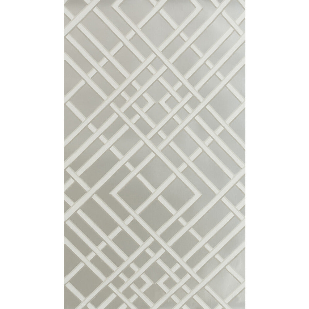 Treillage Sidewall Silver by Brunschwig & Fils Wallcovering Brunschwig & Fils Wallcovering Treillage Sidewall SilverWallcovering VOLUME 56 PAPER - 100% United States </p><p>Repeat: H: 21, V: 21 21 - Fabric Carolina -