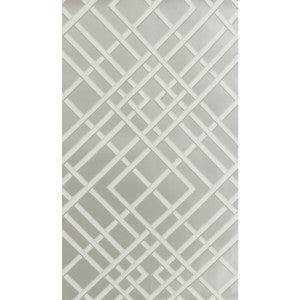Treillage Sidewall Silver by Brunschwig & Fils Wallcovering