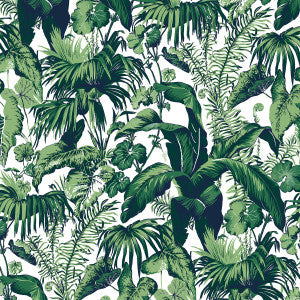 Feuillage Blanc by Brunschwig & Fils Wallcovering