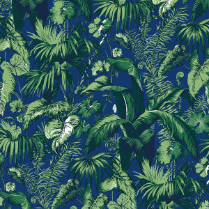 Feuillage Blue by Brunschwig & Fils Wallcovering