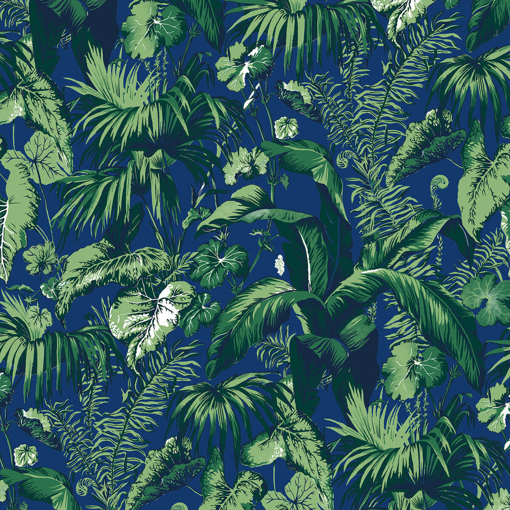Feuillage Blue by Brunschwig & Fils Wallcovering Brunschwig & Fils Wallcovering Feuillage BlueWallcovering MADELEINE CASTAING CELLULOSE - 72%;POLYESTER - 28% France </p><p>Repeat: H: 47.24, V: 61 47.24 - Fabric Carolina -