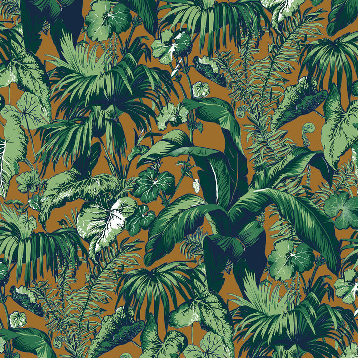 Feuillage Tobacco by Brunschwig & Fils Wallcovering Brunschwig & Fils Wallcovering Feuillage TobaccoWallcovering MADELEINE CASTAING CELLULOSE - 72%;POLYESTER - 28% France </p><p>Repeat: H: 47.24, V: 61 47.24 - Fabric Carolina -