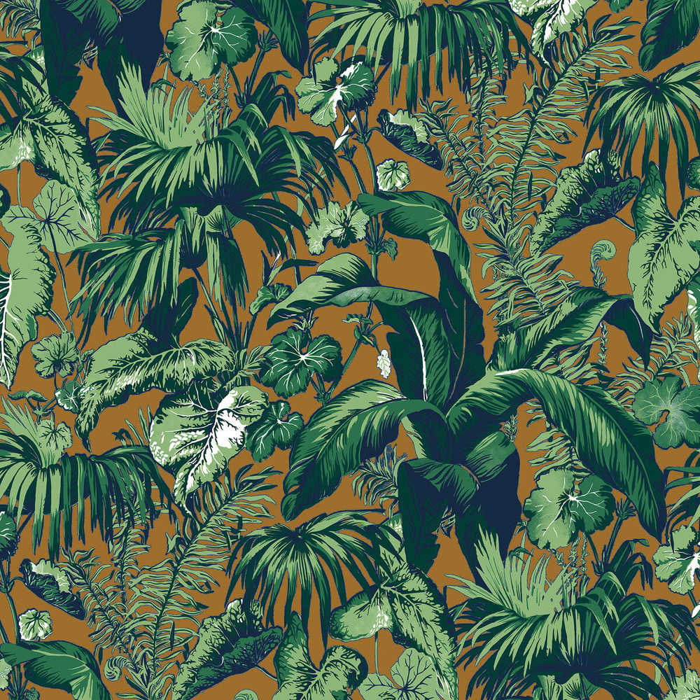 Feuillage Tobacco by Brunschwig & Fils Wallcovering Brunschwig & Fils Wallcovering Feuillage TobaccoWallcovering MADELEINE CASTAING CELLULOSE - 72%;POLYESTER - 28% France </p><p>Repeat: H: 47.24, V: 61 47.24 - Fabric Carolina -