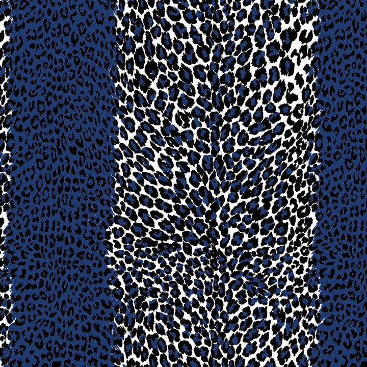 Leopard Blue by Brunschwig & Fils Wallcovering Brunschwig & Fils Wallcovering Leopard BlueWallcovering MADELEINE CASTAING CELLULOSE - 72%;POLYESTER - 28% France </p><p>Repeat: H: 16.14, V: 37.4 47.24 - Fabric Carolina -