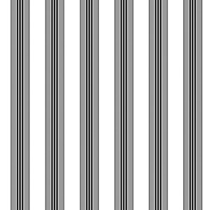 Rayure Lione Grey by Brunschwig & Fils Wallcovering