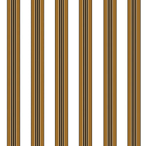 Rayure Lione Tobacco by Brunschwig & Fils Wallcovering
