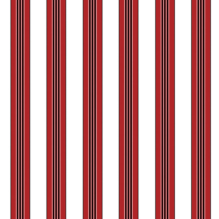 Rayure Lione Red by Brunschwig & Fils Wallcovering Brunschwig & Fils Wallcovering Rayure Lione RedWallcovering MADELEINE CASTAING CELLULOSE - 72%;POLYESTER - 28% France </p><p>Repeat: H: 7.87, V: 0 47.24 - Fabric Carolina -