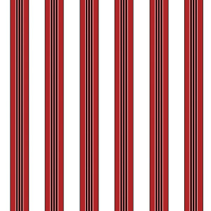 Rayure Lione Red by Brunschwig & Fils Wallcovering