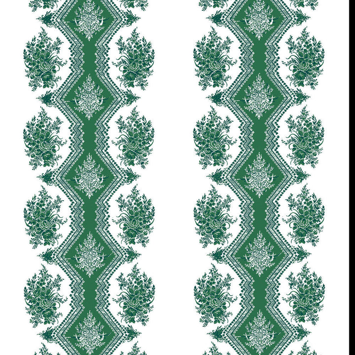 Coppelia Emerald by Brunschwig & Fils Wallcovering Brunschwig & Fils Wallcovering Coppelia EmeraldWallcovering MADELEINE CASTAING CELLULOSE - 72%;POLYESTER - 28% France </p><p>Repeat: H: 24.41, V: 11 47.24 - Fabric Carolina -