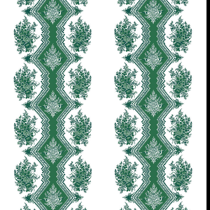 Coppelia Emerald by Brunschwig & Fils Wallcovering Brunschwig & Fils Wallcovering Coppelia EmeraldWallcovering MADELEINE CASTAING CELLULOSE - 72%;POLYESTER - 28% France </p><p>Repeat: H: 24.41, V: 11 47.24 - Fabric Carolina -